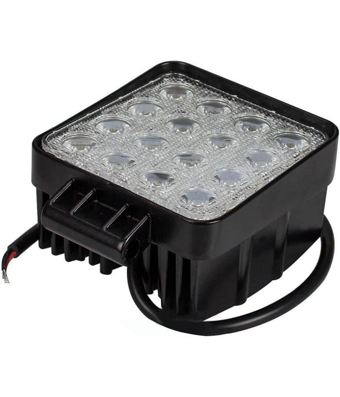 Faro A Led Supplementare Per Auto Barca Camion Set Da 10pz 48w Lampada 12-24v         