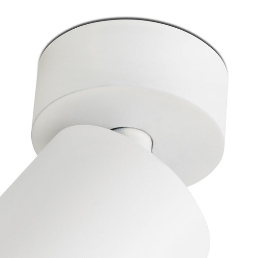 Faro Barcelona - Faretto Orientabile Stan GU10 max 5W - Metallo Verniciato, Installazione a Parete o Soffitto, lampadina esclusa - Bianco