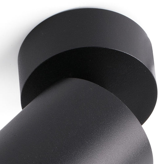 Faro Barcelona - Faretto Orientabile Stan GU10 max 5W - Metallo Verniciato, Installazione a Parete o Soffitto, lampadina esclusa - Nero