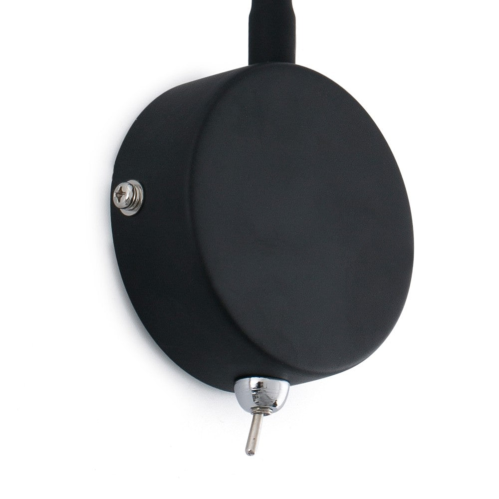 Faro Barcelona - Lampada da parete con braccio Loke Led 3W - Alluminio e Metallo Verniciato, Camera da letto, Luce da lettura - Nera
