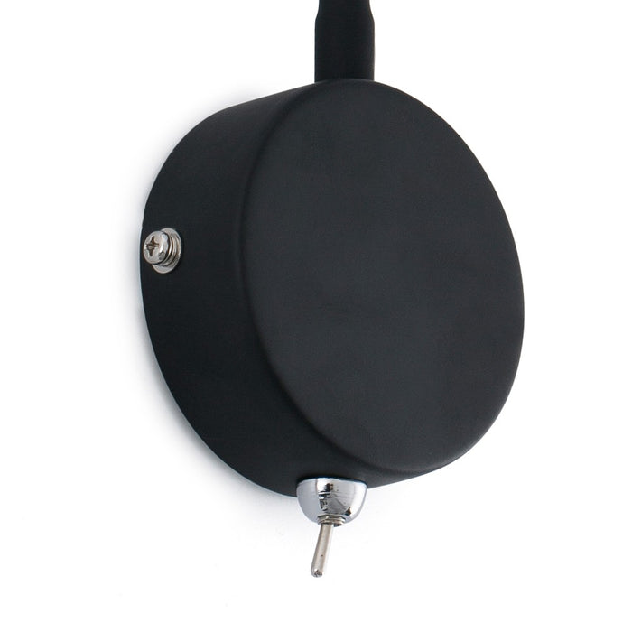 Faro Barcelona - Lampada da parete con braccio Loke Led 3W - Alluminio e Metallo Verniciato, Camera da letto, Luce da lettura - Nera