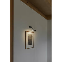 Faro Barcelona - Lampada da Parete Magritte 300, LED 6W 3000K - Orientabile, Lampada da quadro, 380Lm - Nera