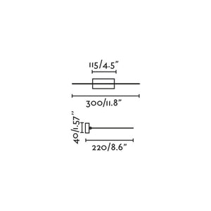 Faro Barcelona - Lampada da Parete Magritte 300, LED 6W 3000K - Orientabile, Lampada da quadro, 380Lm - Nera