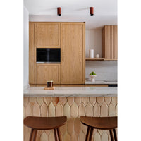 Faro Barcelona - Lampada plafoniera Stan GU10 max 5W - Metallo Verniciato, Installazione a Soffitto, lampadina esclusa - Terracotta