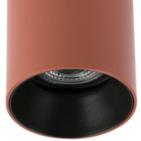 Faro Barcelona - Lampada plafoniera Stan GU10 max 5W - Metallo Verniciato, Installazione a Soffitto, lampadina esclusa - Terracotta