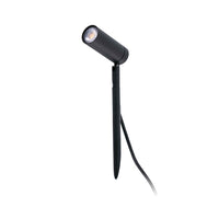 Faro Barcelona - Paletto da Esterno Seth LED 6W 2700K - IP44, Orientabile, Luce da giardino nera - 28 cm