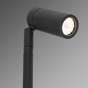 Faro Barcelona - Paletto da Esterno Seth LED 6W 2700K - IP44, Orientabile, Luce da giardino nera - 28 cm
