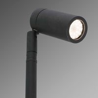 Faro Barcelona - Paletto da Esterno Seth LED 6W 2700K - IP44, Orientabile, Luce da giardino nera - 60 cm