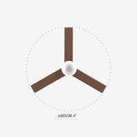 Faro Barcelona - Ventilatore da Soffitto Klim S Nero/Noce Scuro - Motore DC Silenzioso, Con Luce led Dimmerabile, Telecomando