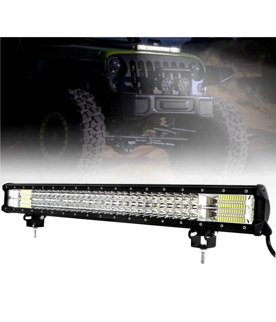 Faro Barra Supplementare Profondita' Auto Fuoristrada 12v 24v 156 Led 540w 6500k         