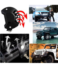 Faro Barra Supplementare Profondita Auto Fuoristrada 12v 24v 96 Led 288 W 6000k         