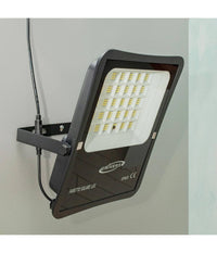 Faro Con Pannello Solare Ip65 E Sensore Crepuscolare Proiettore 50 100 200 300w   50 Watt      