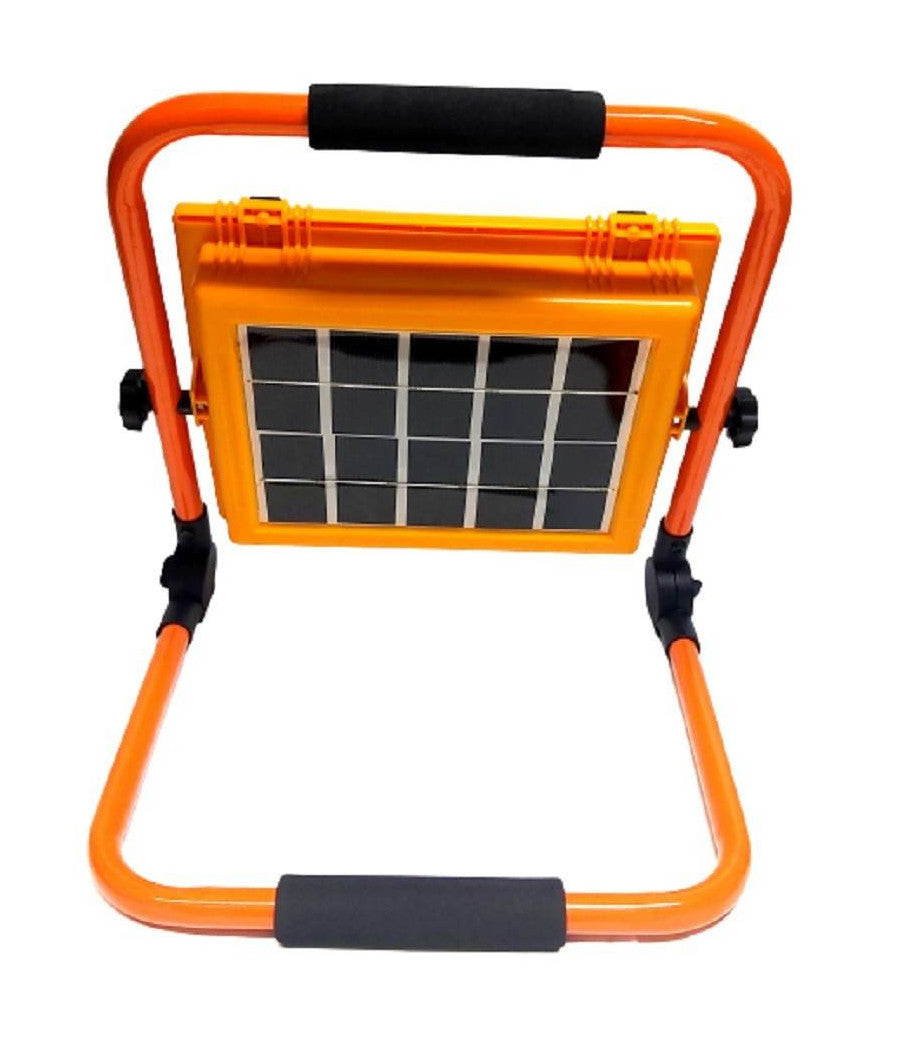 Faro Di Emergenza Lavoro A Led 100 W Ricaricabile Pannello Solare Staffa Ab-t27         