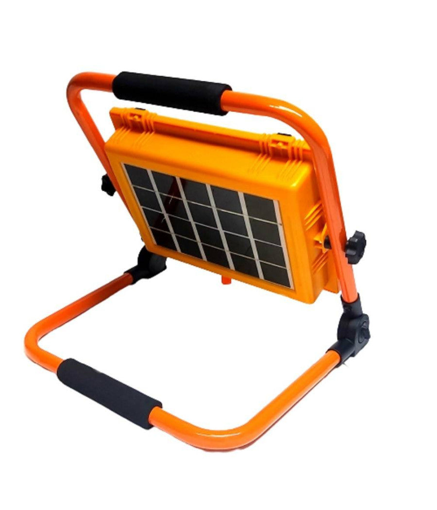 Faro Di Emergenza Lavoro A Led 100 W Ricaricabile Pannello Solare Staffa Ab-t27         