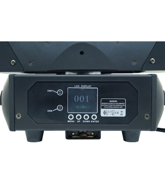 Faro Discoteca Testa Mobile 9 Led 360 Gradi Rgbw Moving Head Light Proiettore         