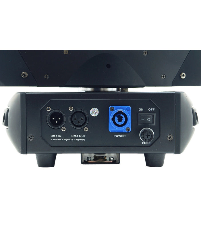 Faro Discoteca Testa Mobile 9 Led 360 Gradi Rgbw Moving Head Light Proiettore         