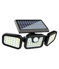 Trade Shop - Faro Energia Solare Led Con Pannello Faretto Sensore Movimento 30w 74led Ta103 -