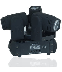 Faro Faretto 3 Led Rgbw Testa Rotante Effetti Disco Dj Flash Color Led Strobo         