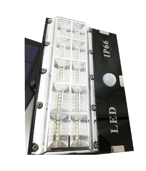 Faro Faretto 50 Led Sensore Movimento E Pannello Solare Ricaricabile Luce Bianca         