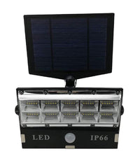Faro Faretto 50 Led Sensore Movimento E Pannello Solare Ricaricabile Luce Bianca         