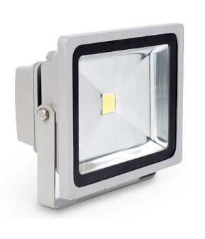 Faro Faretto A Led Ultra Slim A Luce Calda Fredda Rgb Da Per Esterno Ip65 220v  -bianco Caldo-30 Watt -regular    -