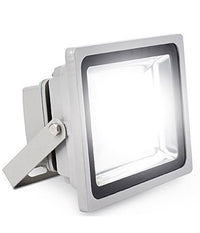 Faro Faretto A Led Ultra Slim A Luce Calda Fredda Rgb Da Per Esterno Ip65 220v  -bianco Freddo-100 Watt -regular    -