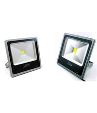 Faro Faretto A Led Ultra Slim A Luce Calda Fredda Rgb Da Per Esterno Ip65 220v  -bianco Caldo-30 Watt -slim    -