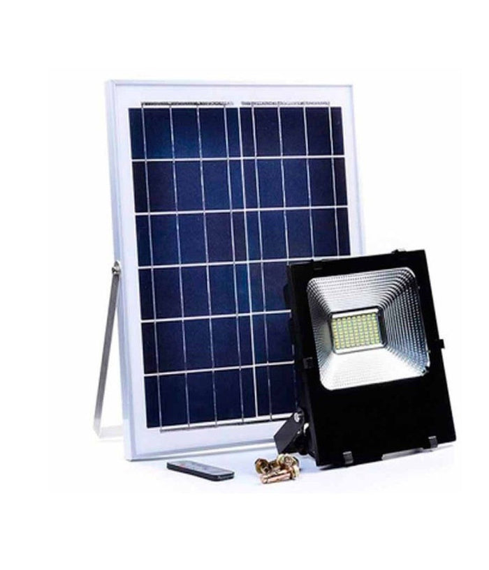 Faro Faretto Led 8200 Da Esterno 200w 6500k Bianco Freddo Telecomando Solare         