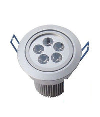 Faro Faretto Led Basculante Da Incasso 5w A Molla Con Alette Luce Fredda Calda  -bianco Caldo      -