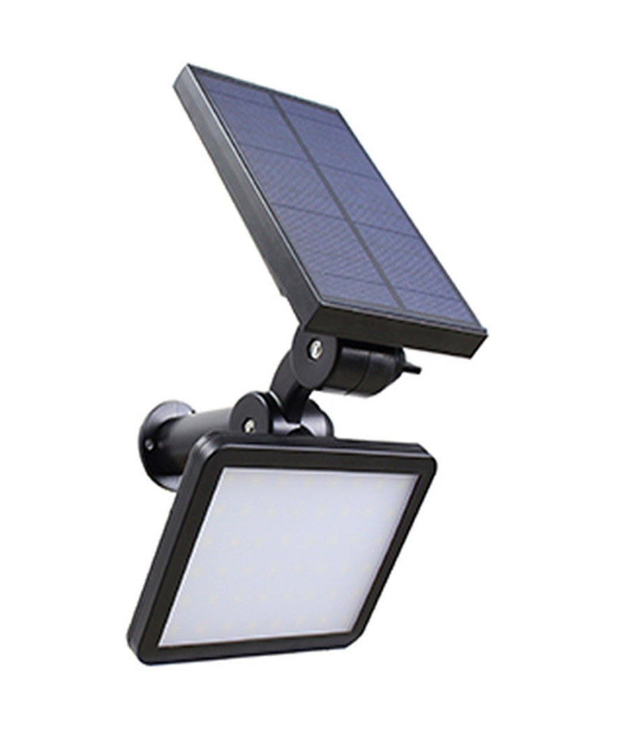 Trade Shop - Faro Faretto Led Giardino 48 Led 10w Picchetto Pannello Energia Solare 2000mah -
