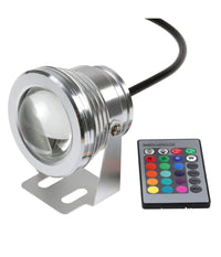Faro Faretto Led Orientabile Calda Fredda Rgb 10 Watt Cob 12 Volt Ip 65 Luce  -rgb      -
