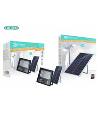 Faro Faretto Led Pannello Solare Fotovoltaico 25w Con Crepuscolare Ip67 Led-9012         