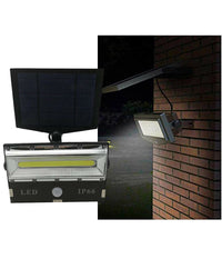 Faro Faretto Led Sensore Movimento E Pannello Solare Ricaricabile Luce Bianca         