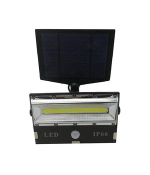 Faro Faretto Led Sensore Movimento E Pannello Solare Ricaricabile Luce Bianca         