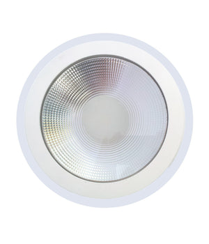 Faro Faretto Pannello Ad Incasso A Led In Vetro Tondo 10 Watt Bianco Luce         