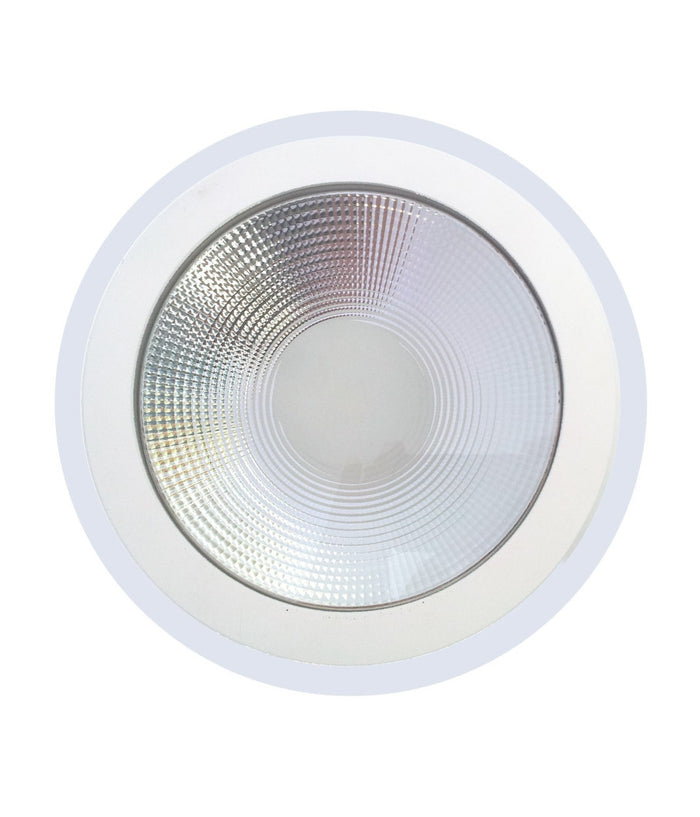 Faro Faretto Pannello Ad Incasso A Led In Vetro Tondo 10 Watt Bianco Luce  -bianco Caldo-12 Watt      