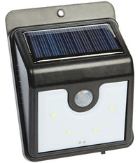 Faro Faretto Pannello Solare Sensore Movimento E Crepuscolare 4 Led Per Esterno         