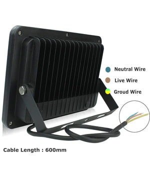 Faro Faretto Proiettore A Led Per Da Esterno Ip65 Luce Fredda Calda 30 50 100 W         