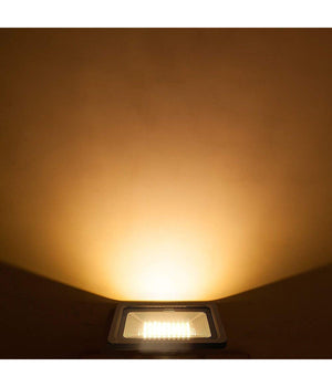 Faro Faretto Proiettore A Led Per Da Esterno Ip65 Luce Fredda Calda 30 50 100 W  -bianco Caldo-50 Watt      
