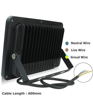 Faro Faretto Proiettore A Led Per Da Esterno Ip65 Luce Fredda Calda 30 50 100 W         