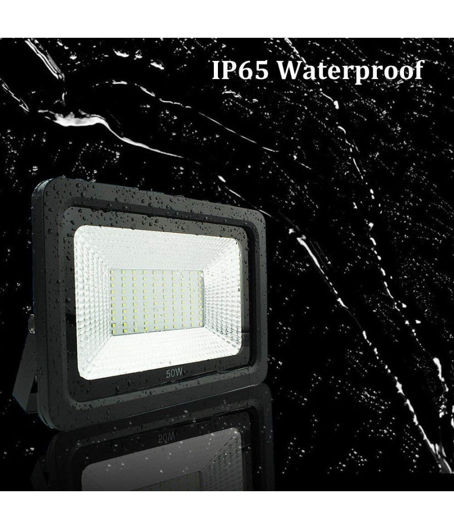 Faro Faretto Proiettore A Led Per Da Esterno Ip65 Luce Fredda Calda 30 50 100 W         