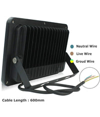 Faro Faretto Proiettore A Led Per Da Esterno Ip65 Luce Fredda Calda 30 50 100 W         