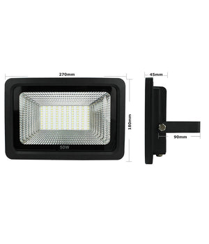 Faro Faretto Proiettore A Led Per Da Esterno Ip65 Luce Fredda Calda 30 50 100 W         