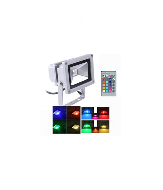 Faro Faretto Rgb Led Multicolor Uso Esterno Interno Con Telecomando 50w         