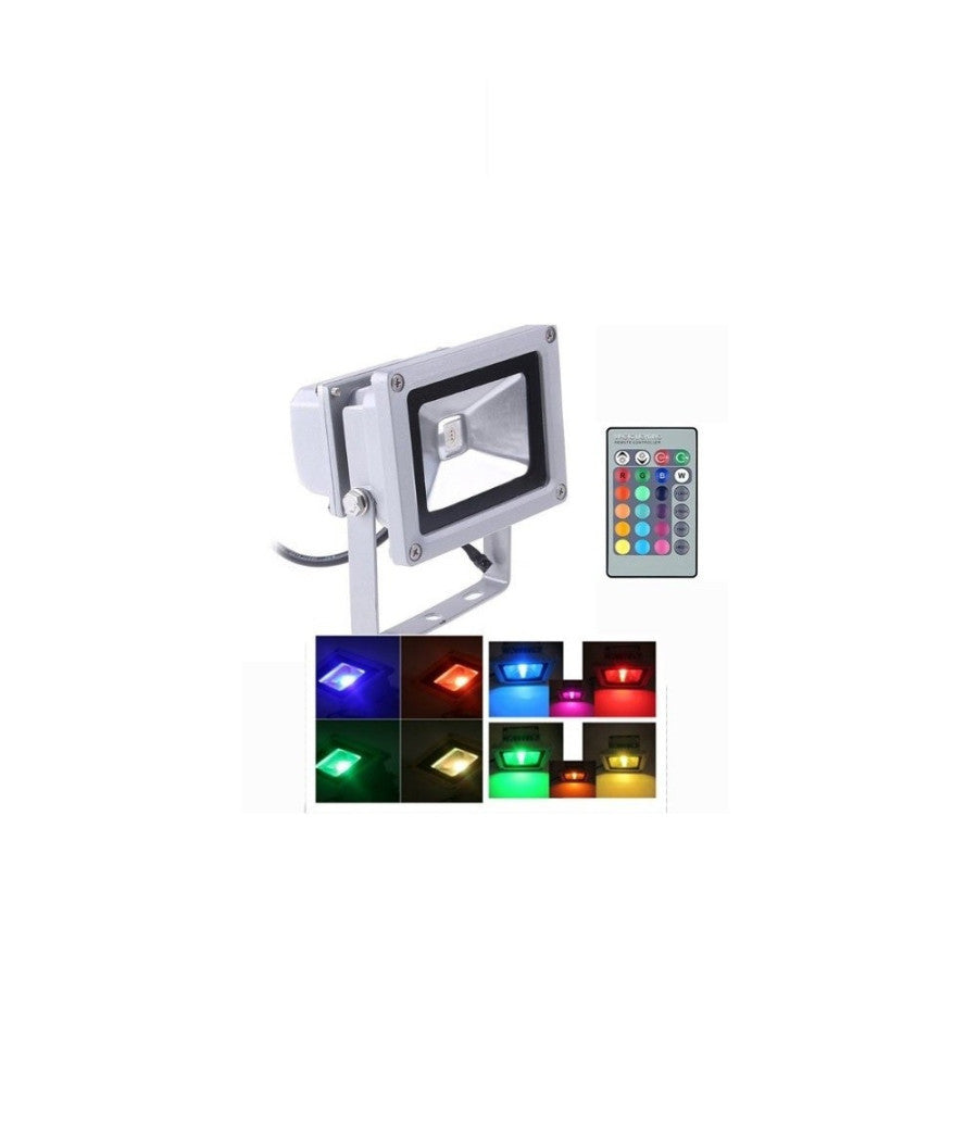 Faro Faretto Rgb Led Multicolor Uso Esterno Interno Con Telecomando 50w         