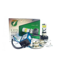 Faro Lampada Led H4 H6 6 Kit Per Moto Motocicletta 35w Watt Mod. M02e 3500 Lmn         