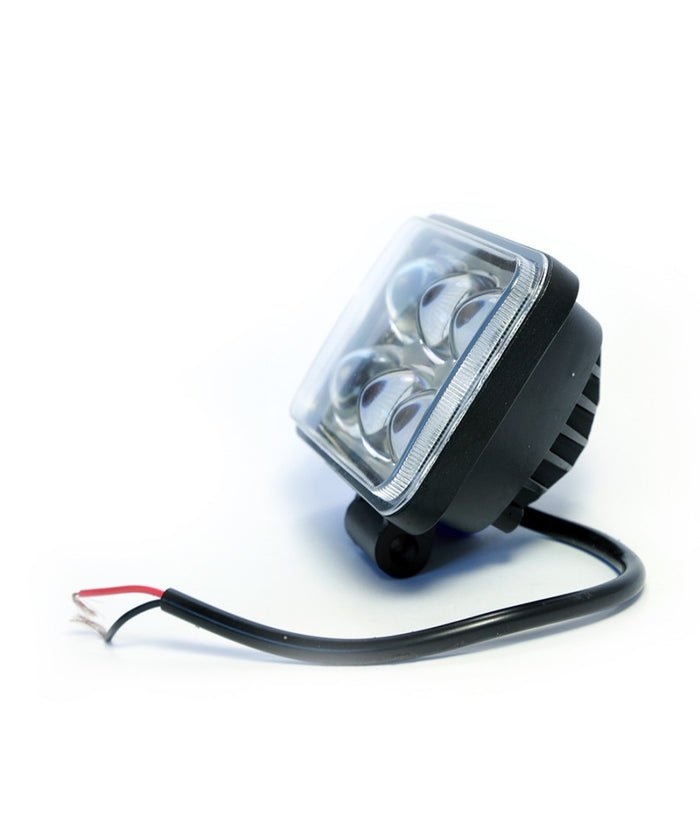 Faro Lampada Supplementare Profondita' 12v 6 Led Luce Bianca 18w Moto Scooter         