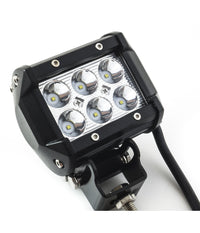 Faro Lampada Supplementare Profondita Auto Fuoristrada 12v 6 Led 18w 6000k Ip68         