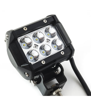 Faro Lampada Supplementare Profondita Auto Fuoristrada 12v 6 Led 18w 6000k Ip68         