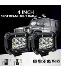 Faro Lampada Supplementare Profondita Auto Fuoristrada 12v 6 Led 18w 6000k Ip68         